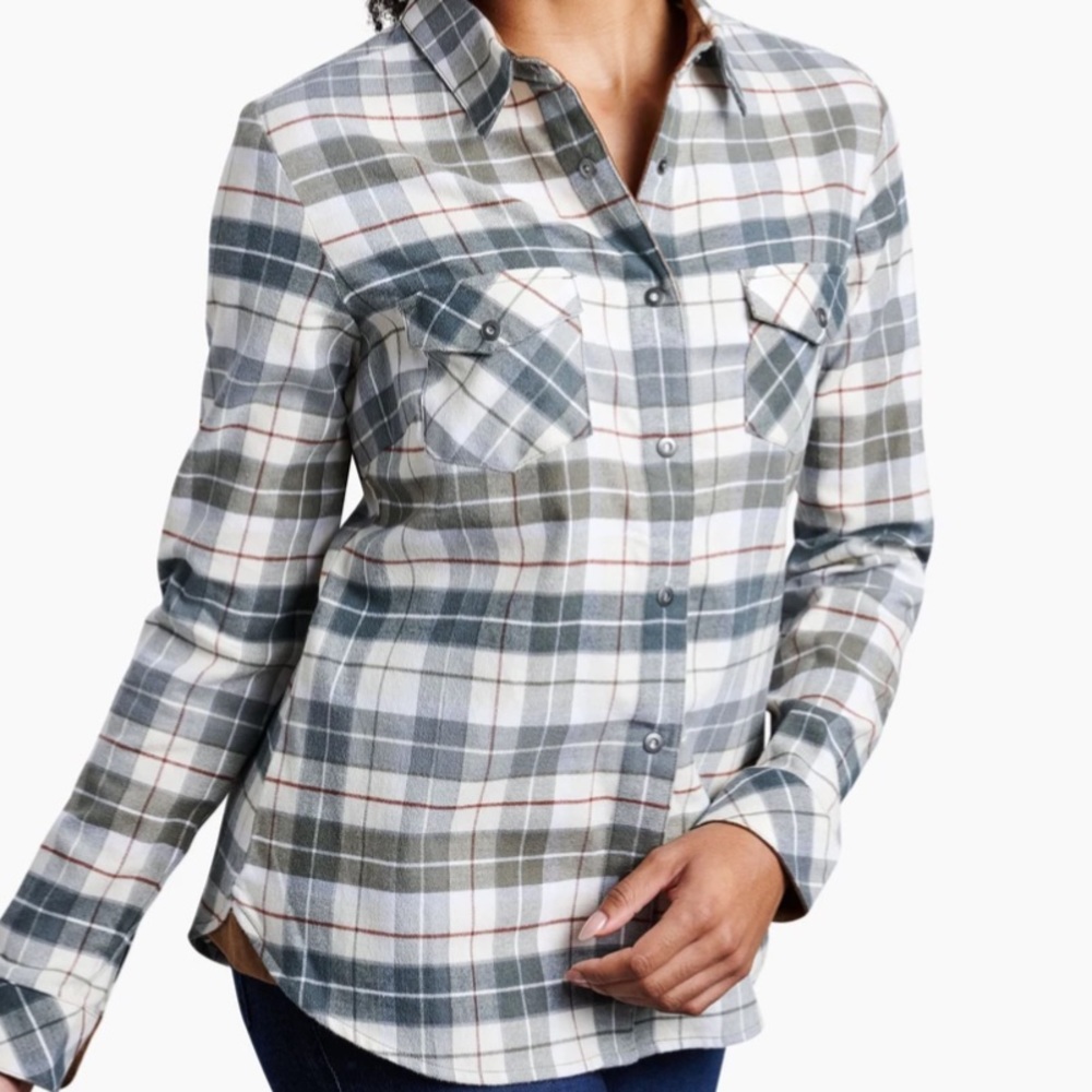 Kuhl Tess Flannel.  Size Med.  NWT.
